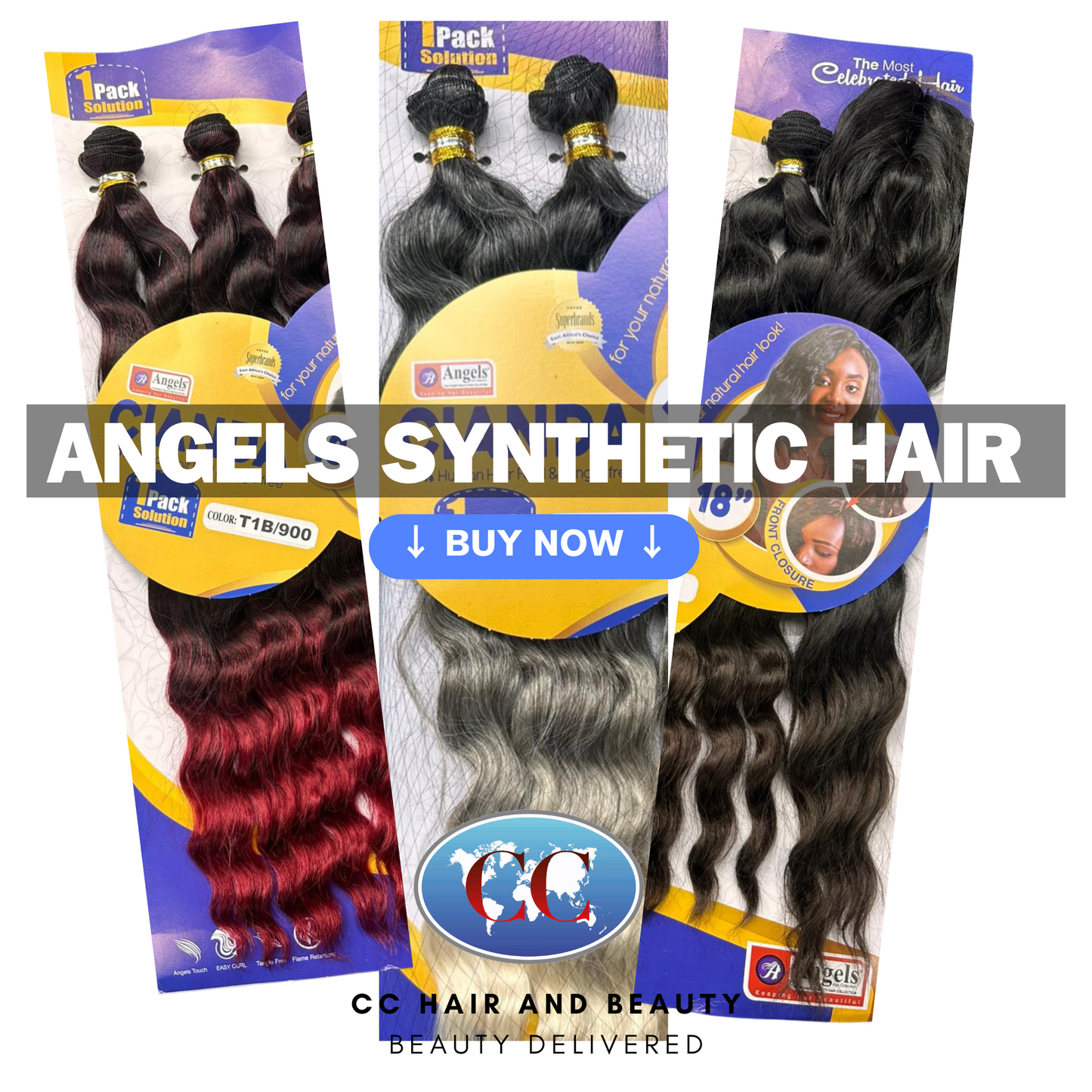 Angels Synthetic Hair Weave - Cianda 18"