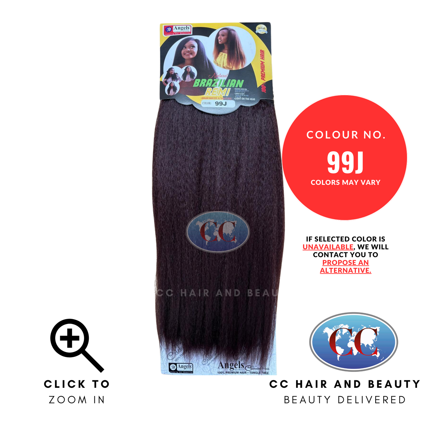 Angels Brazilian Remi Hair-colour 99J