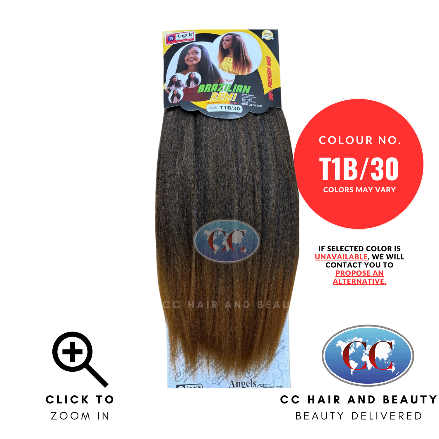 Angels Brazilian Remi Hair-colour T1B/30