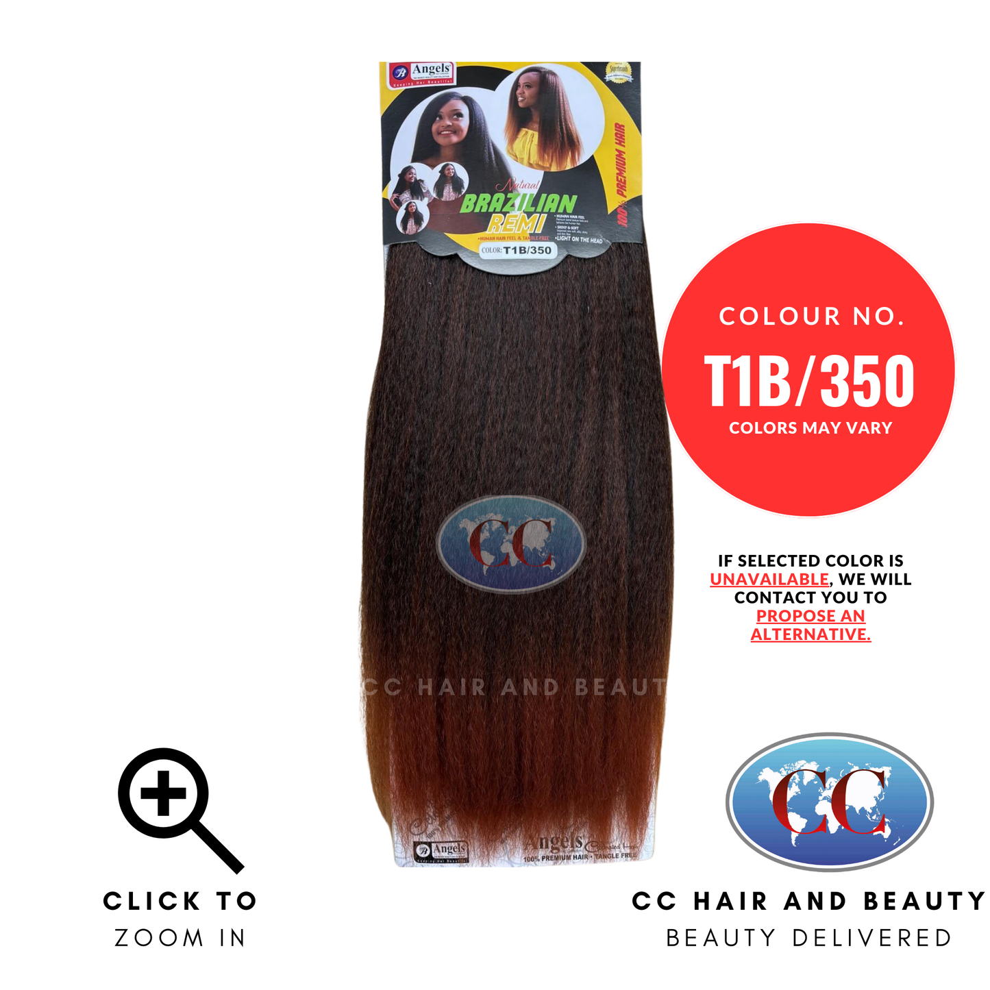 Angels Brazilian Remi Hair-colour T1B/350