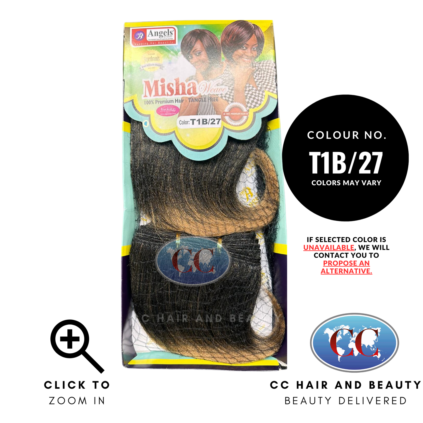 Angels Misha Short Straight Weave-colour T1B/27