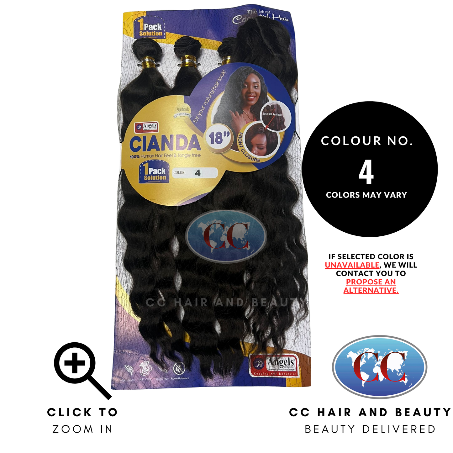 Angels Synthetic Hair Weave - Cianda 18"-4