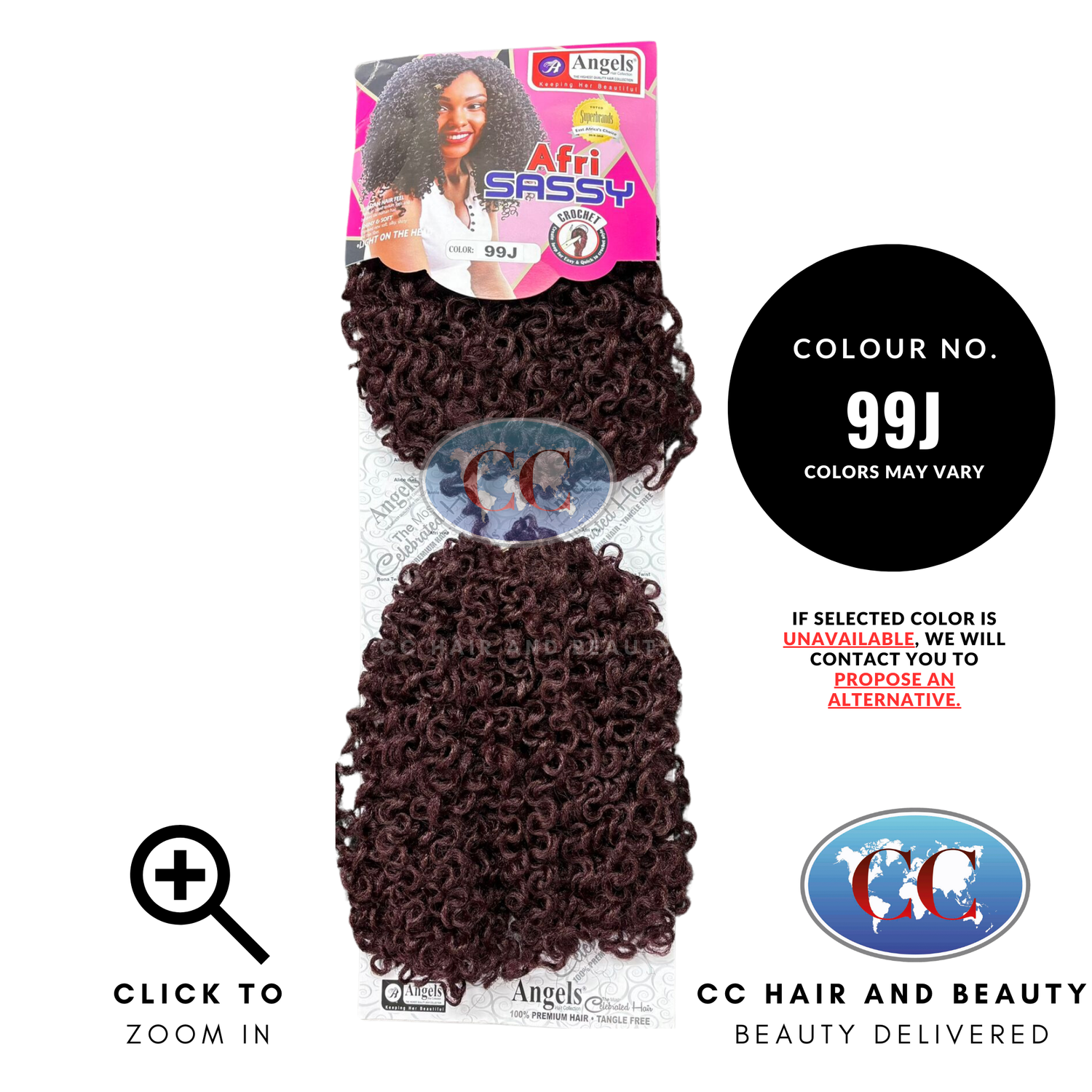 Angles Synthetic Hair - Afri Sassy Weave-Colour 99J