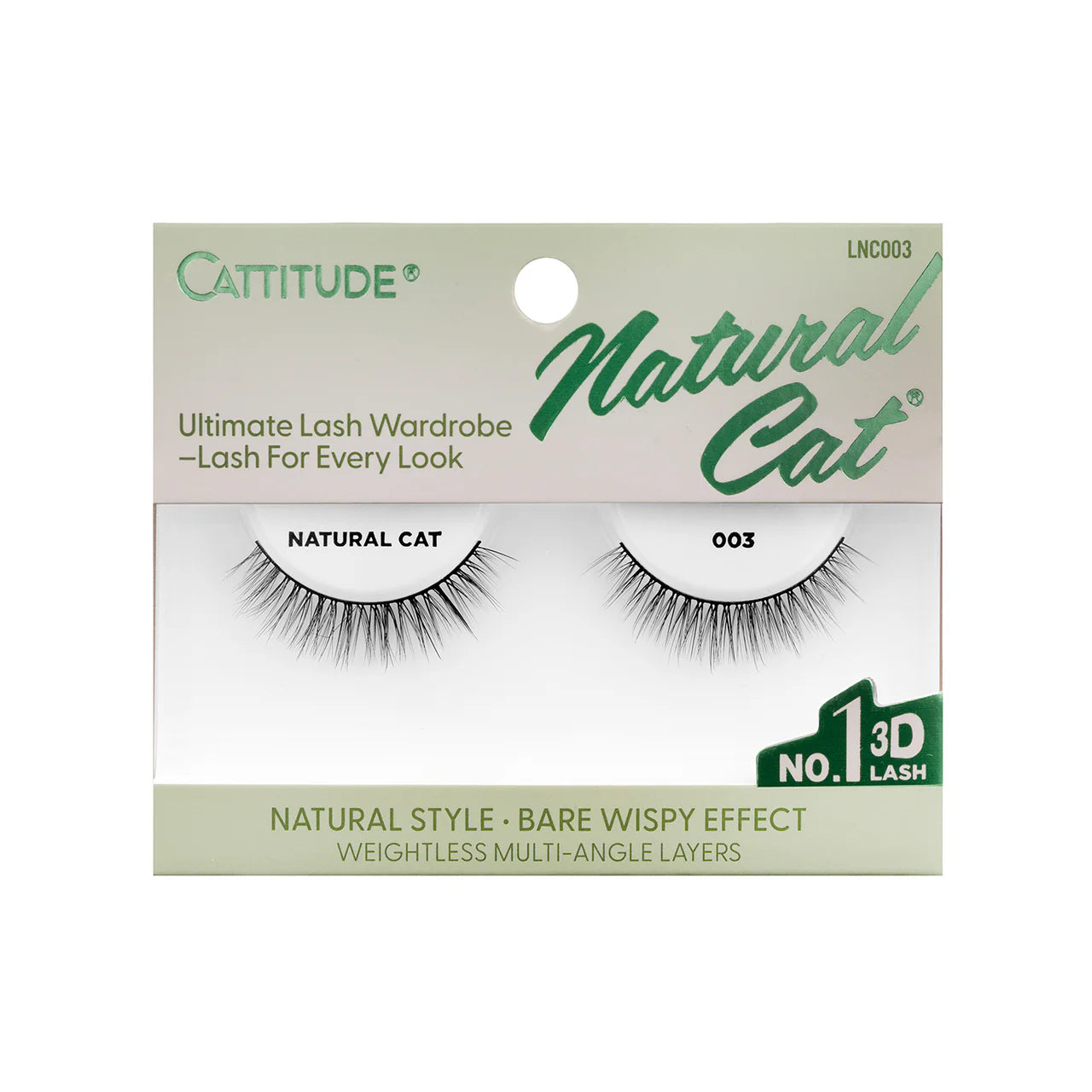 Ebin New York Cattitude Lashes - Natural Cat