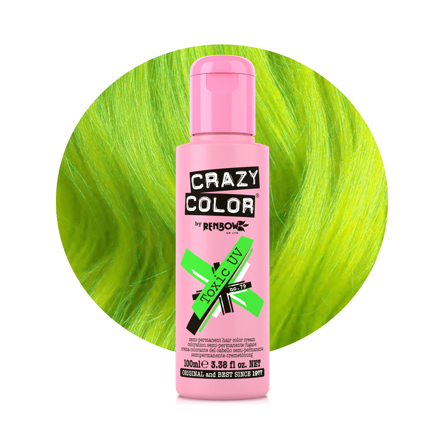 Crazy Color Toxic UV Semi-Permanent Hair Dye 100ml