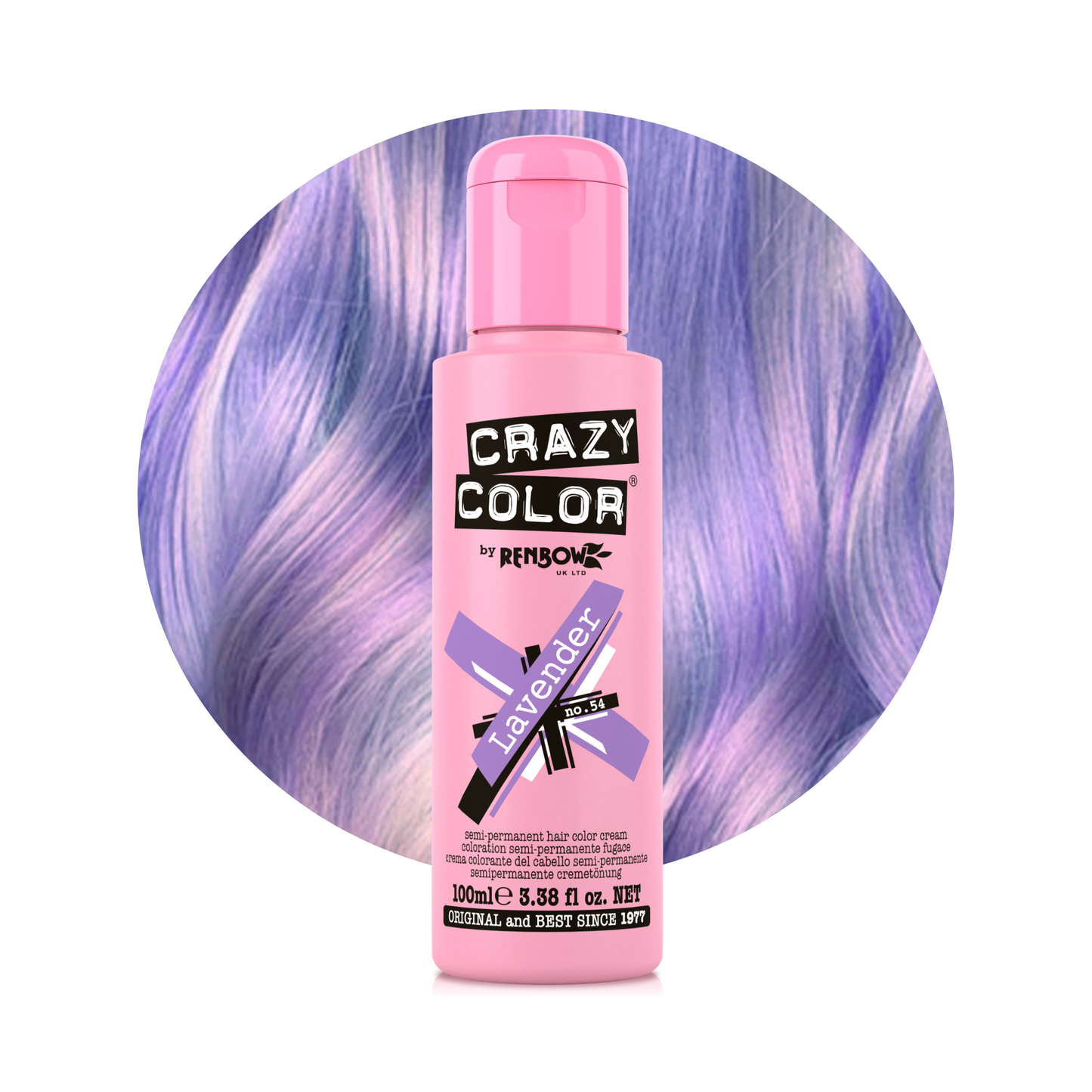 Crazy Color Lavender Semi-Permanent Hair Dye 100ml