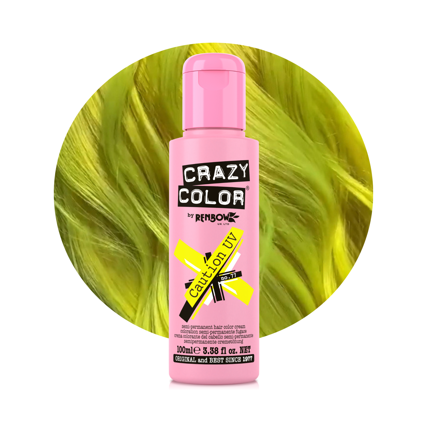 Crazy Color Caution UV Semi-Permanent Hair Dye 100ml