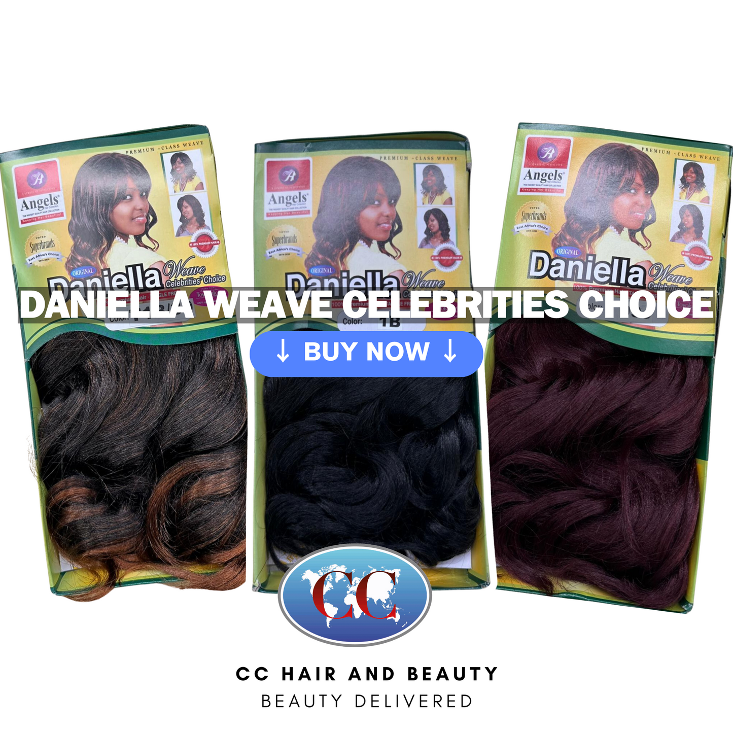 Angels Daniella Weave Celebrities Choice 100% Premium Hair - Tangle Free