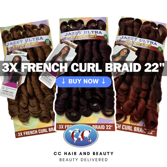 Jazzy Ultra 3D 3X French Curl Braids 22"