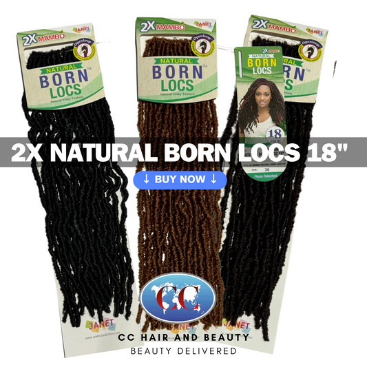 Janet Collection 2 X Mambo Natural Born Locs 18"