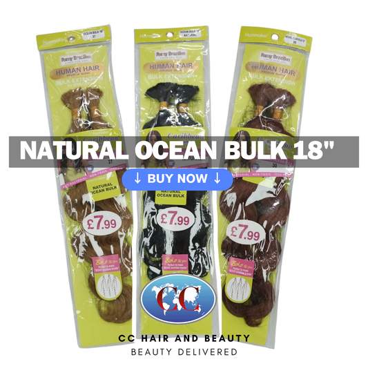Human Hair Premium Blend-NATURAL OCEAN BULK 18"