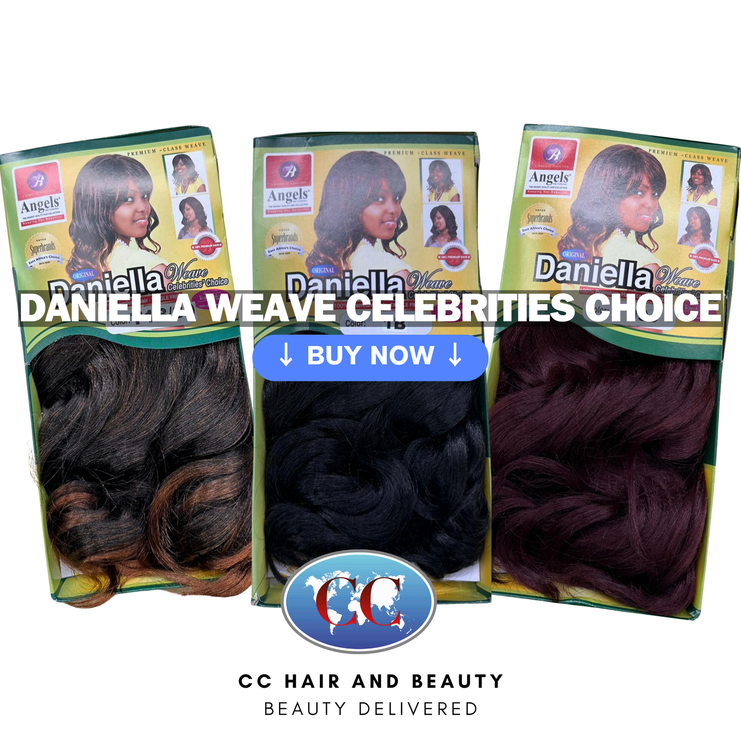 Angels Daniella Weave Celebrities Choice 100% Premium Hair - Tangle Free