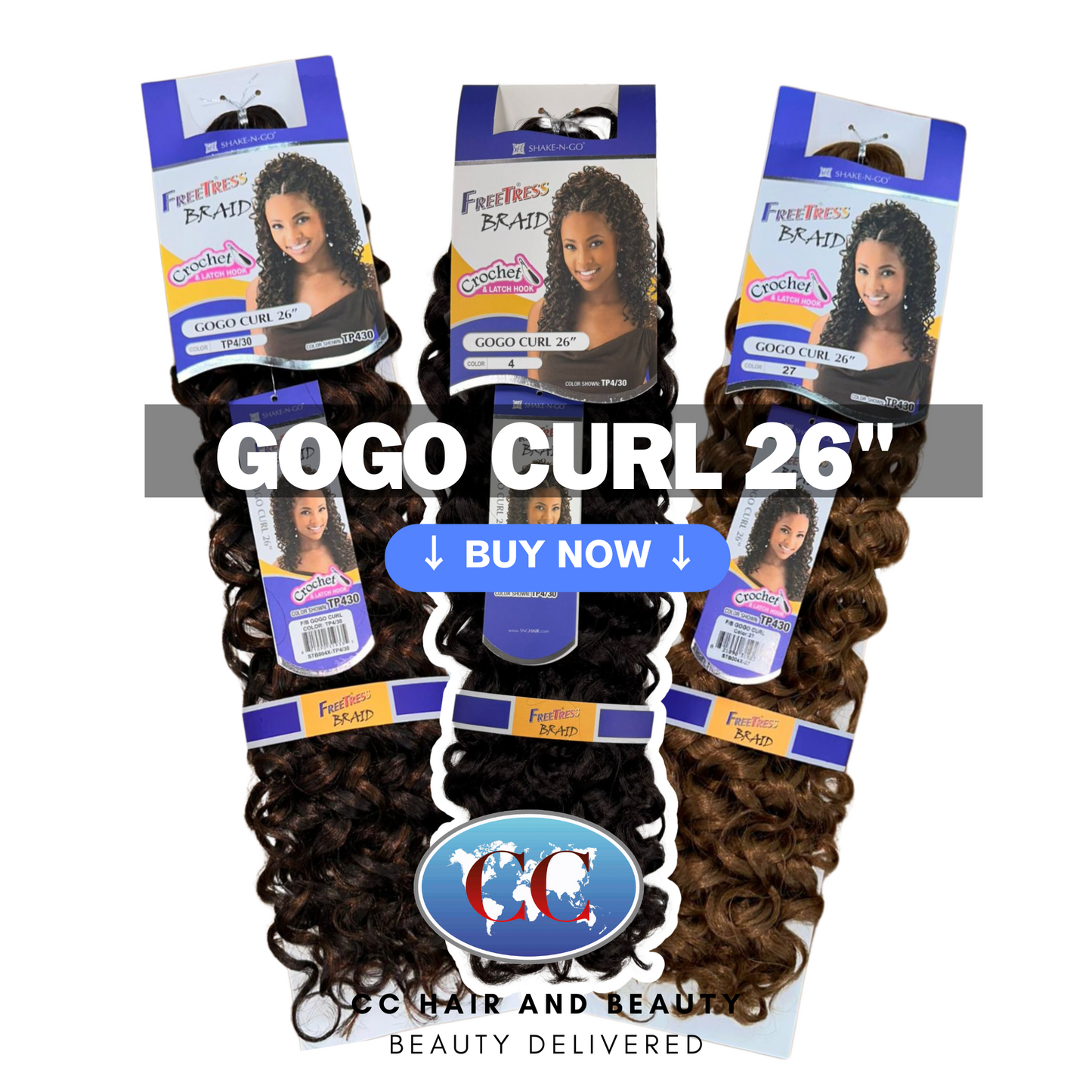 Freetress Bulk Braiding Hair - GoGo Curl 26"