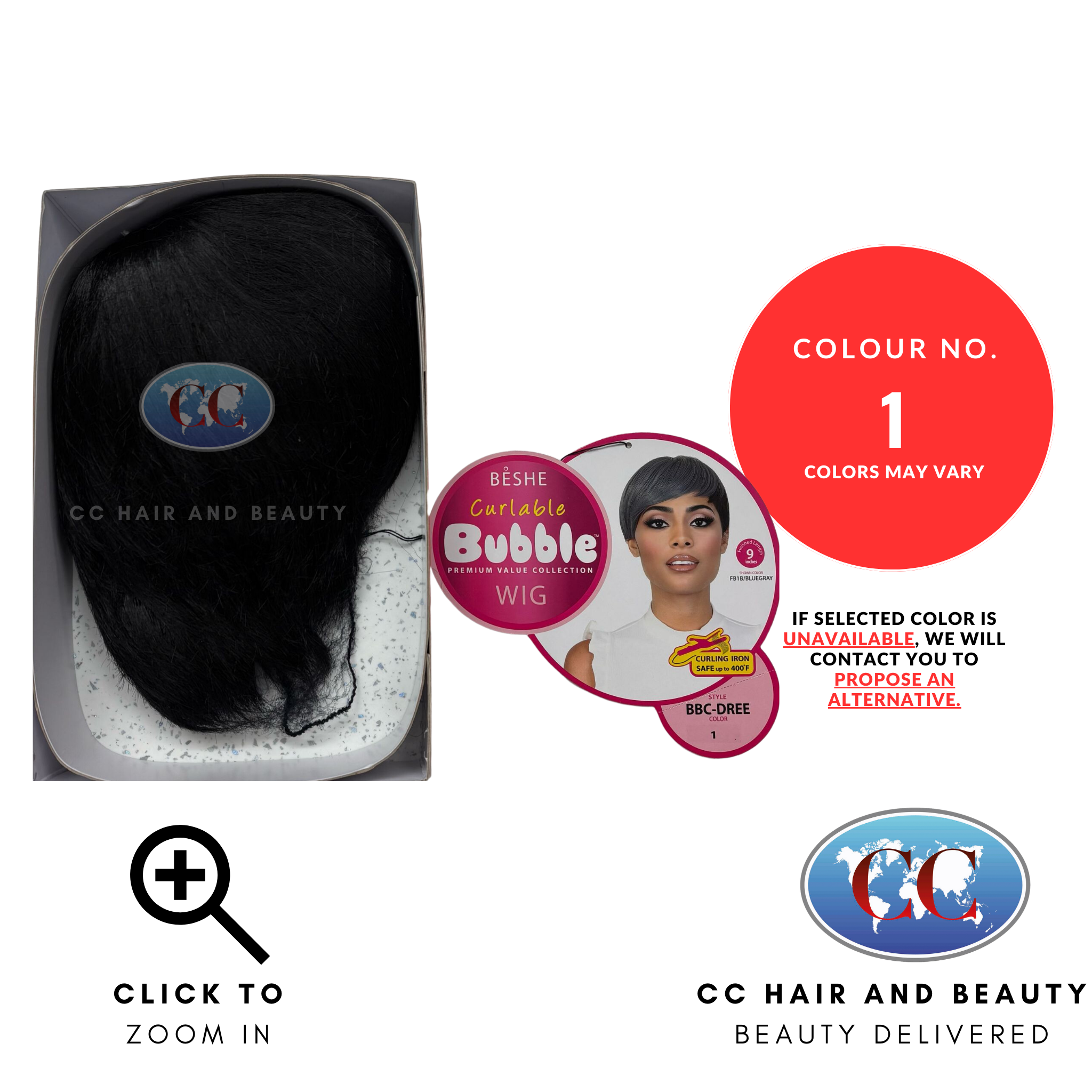 Beshe Bubble Curlable Premium Collection Wig - BBC Dree