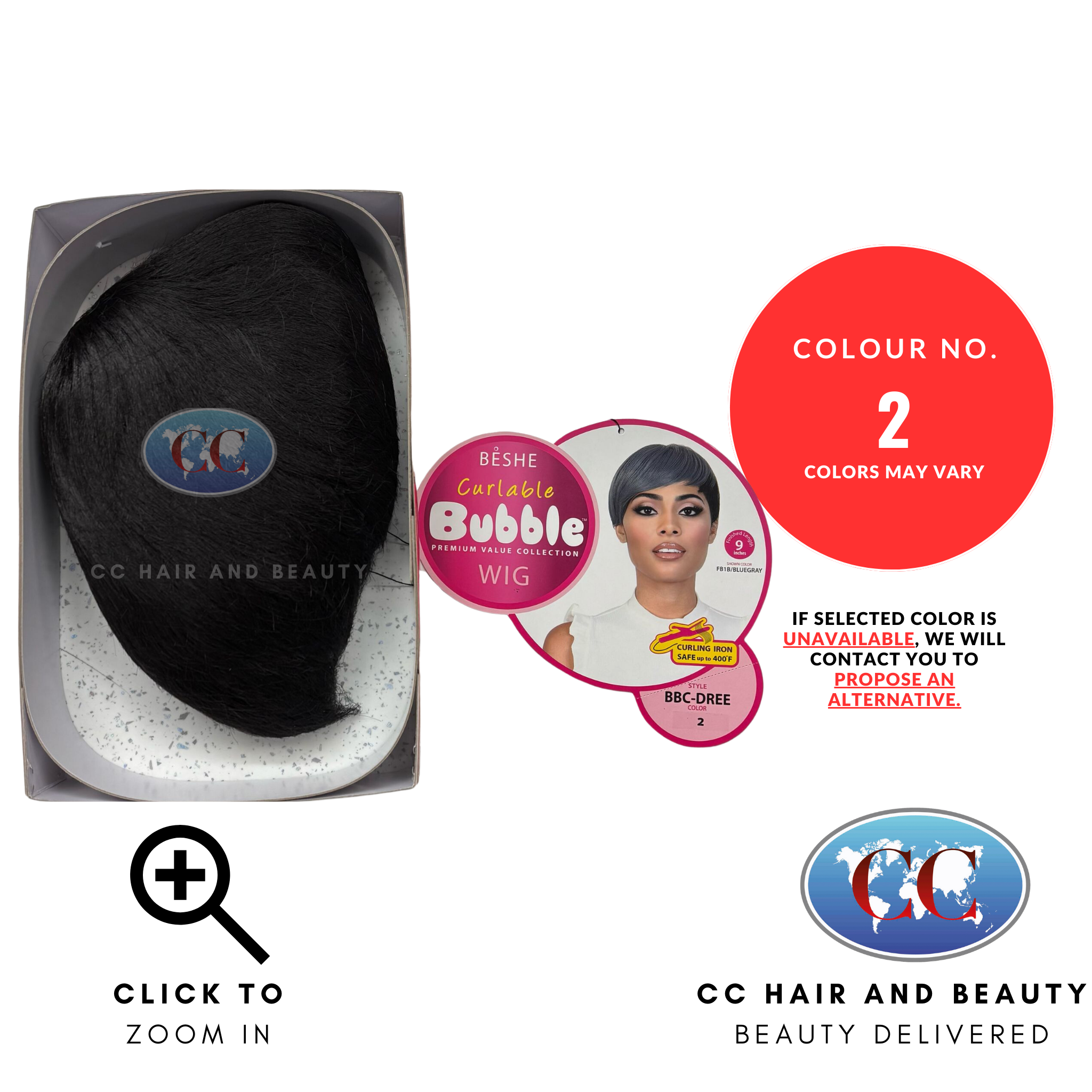 Beshe Bubble Curlable Premium Collection Wig - BBC Dree