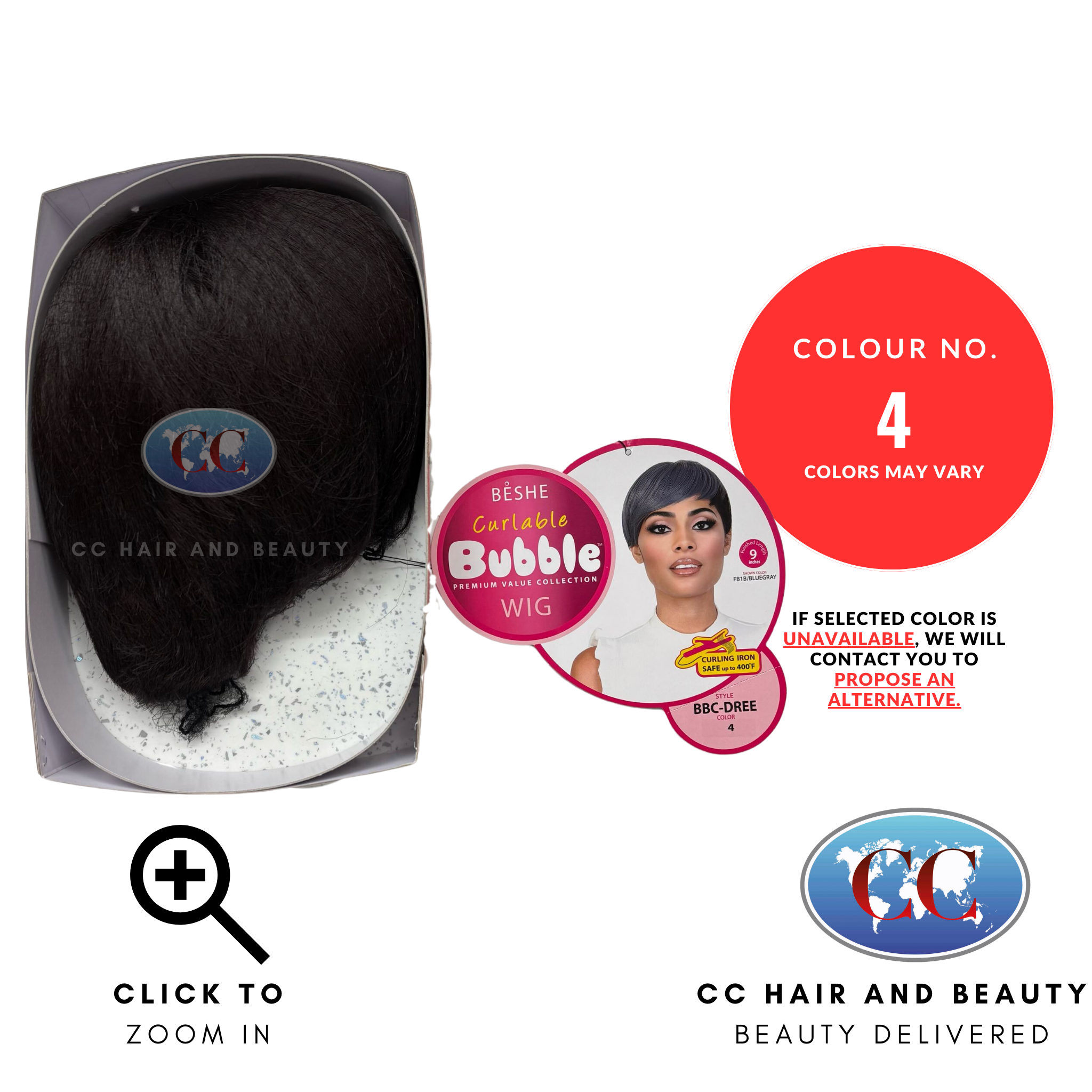 Beshe Bubble Curlable Premium Collection Wig - BBC Dree