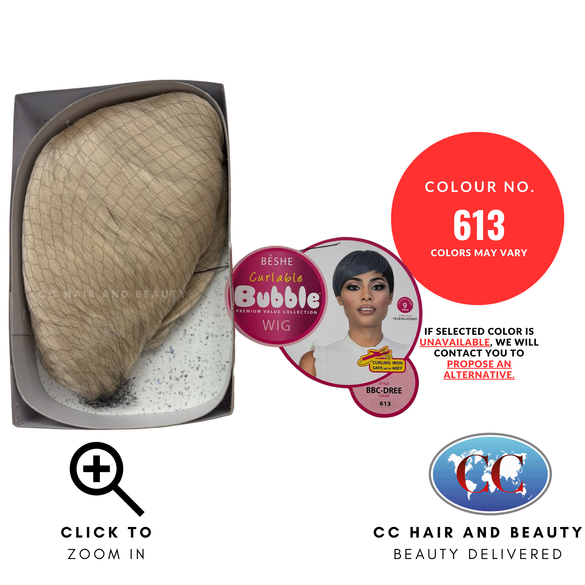 Beshe Bubble Curlable Premium Collection Wig - BBC Dree
