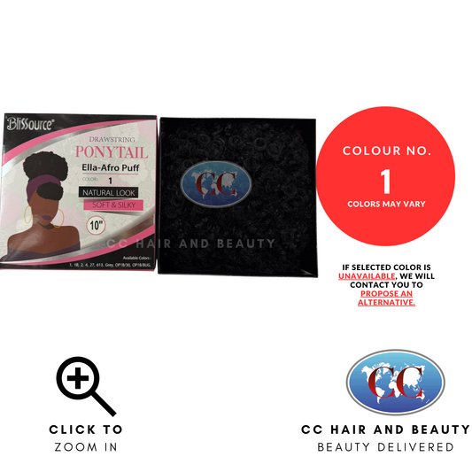 Blisource Natural Look & Silky - Ella Afro Puff 10" - 1