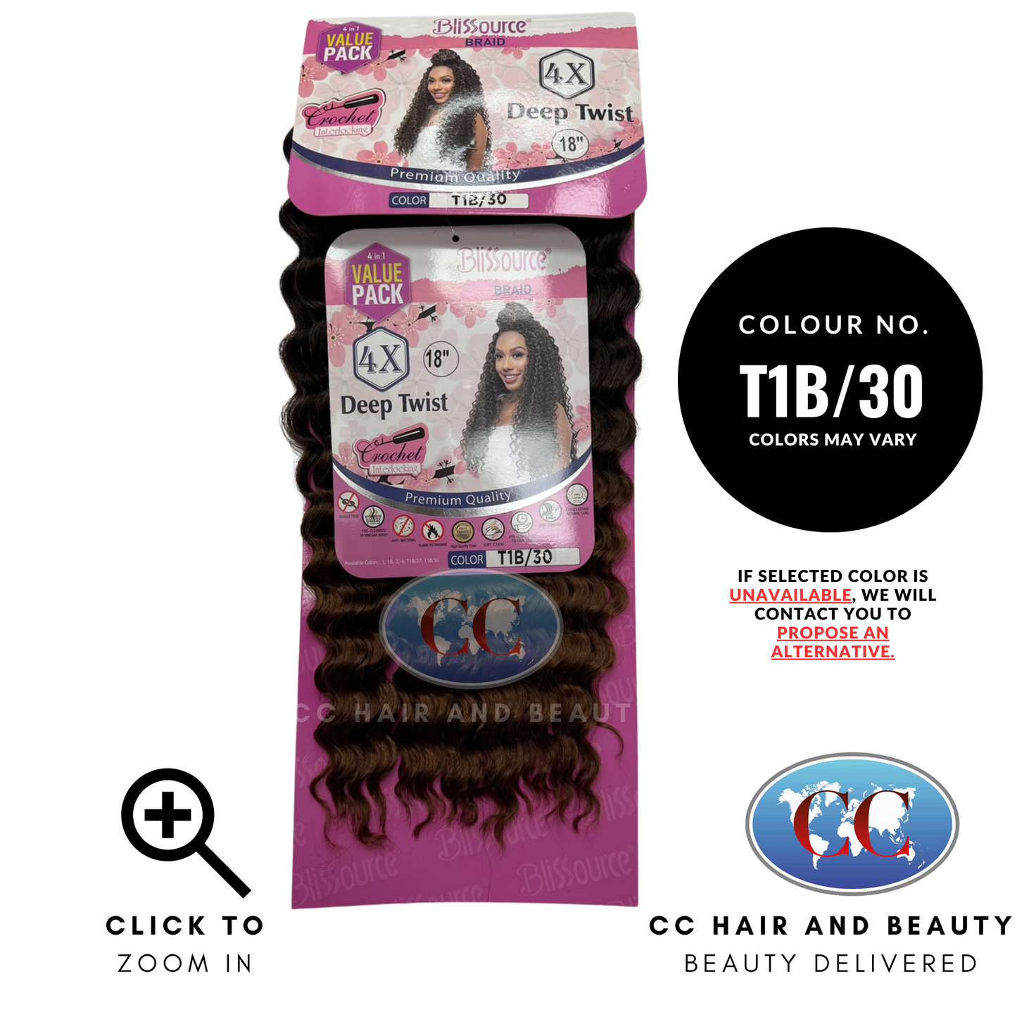 Blissource Premium Braid Deep Twist 4x18" - T1B/30