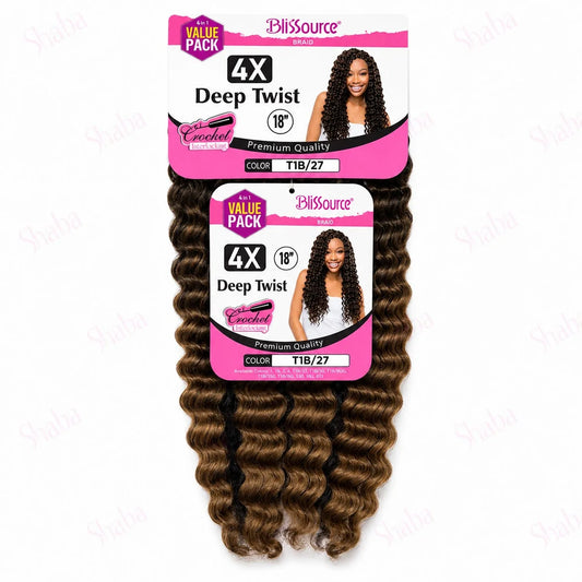 Blissource Premium Braid Deep Twist 4x18"