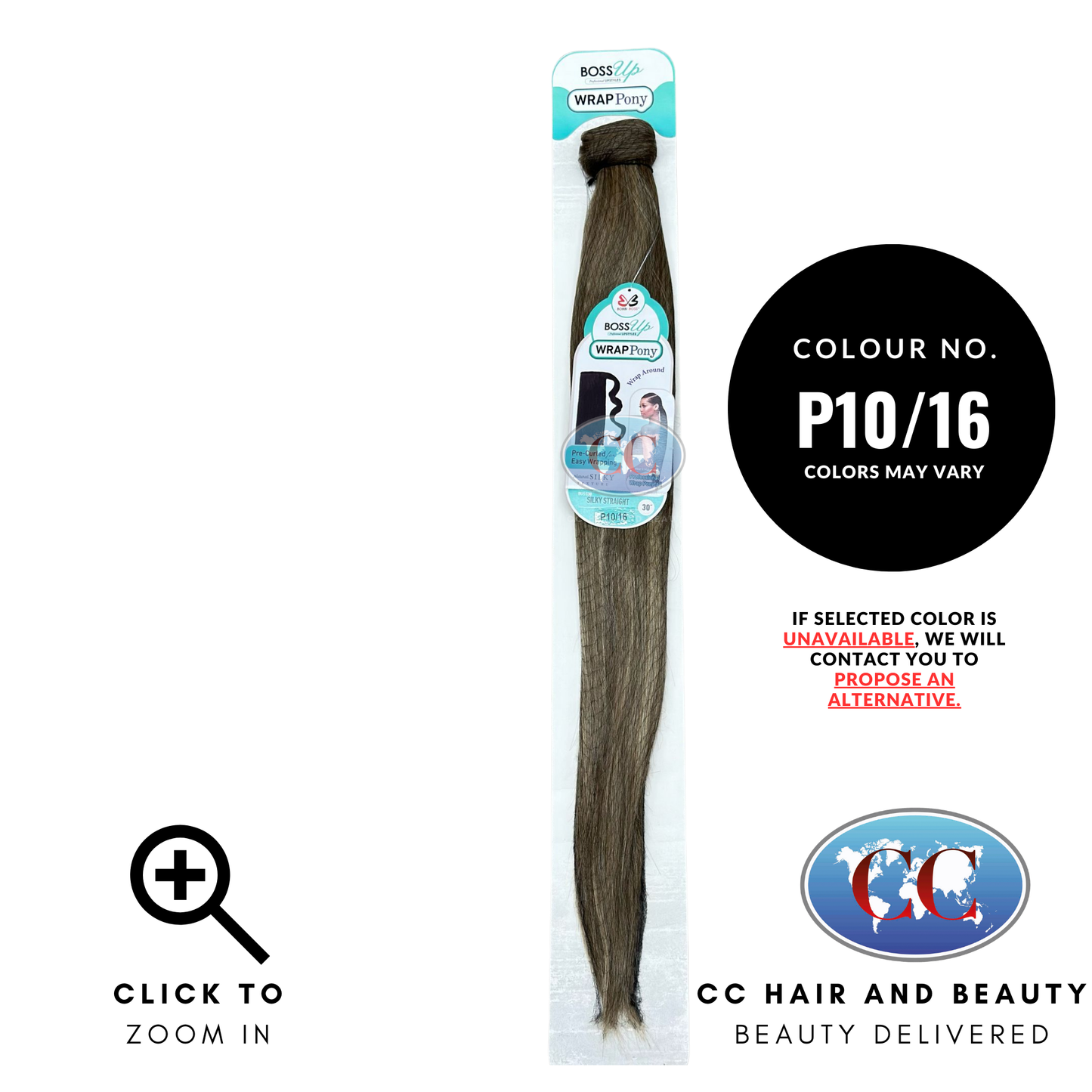 Bobbi Boss Boss up Silky Straight Wrap Ponytail 30"-Colour P10/16
