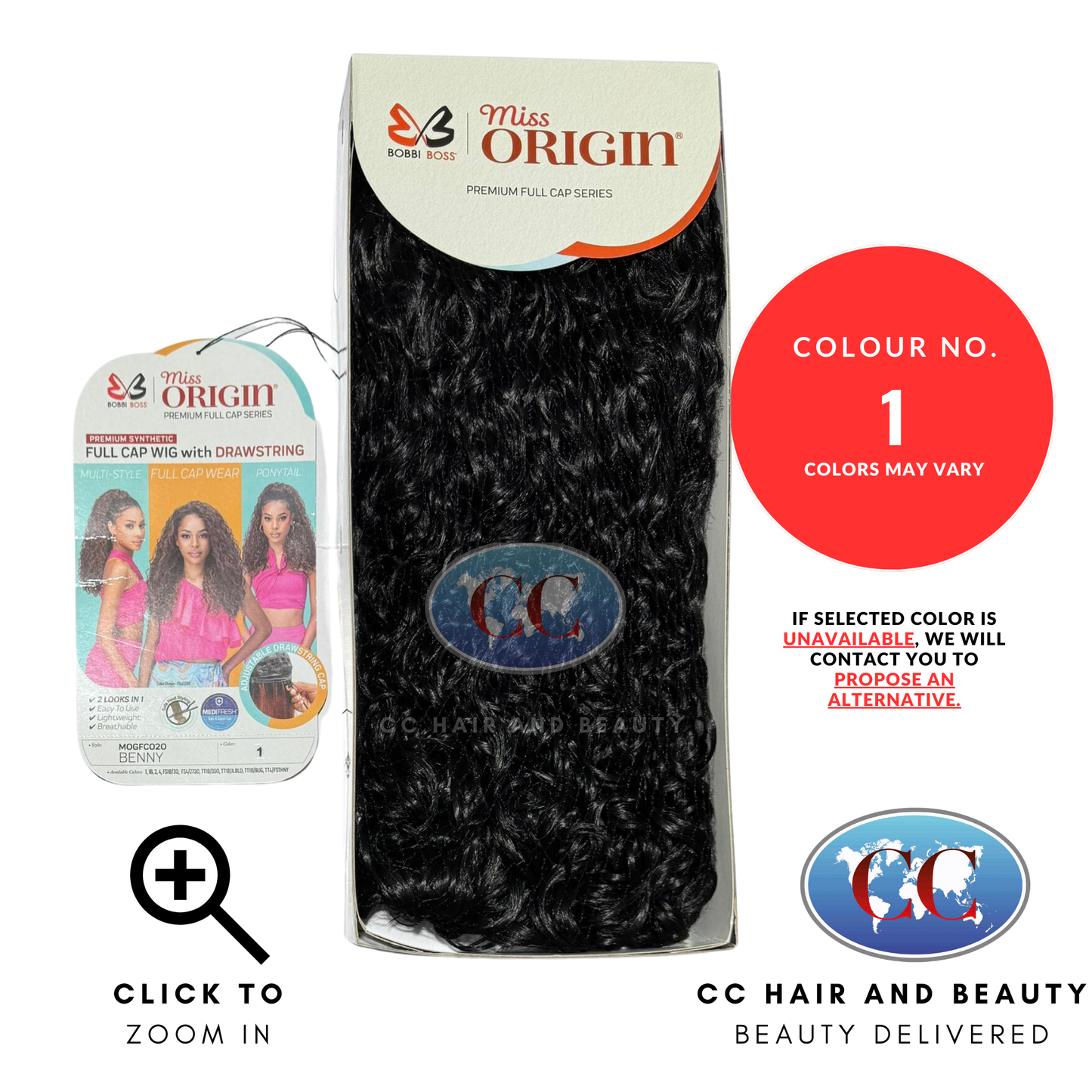 Bobbi Boss Full Cap Wig Miss Origin Medifresh Mogfc020 Benny-Colour 1
