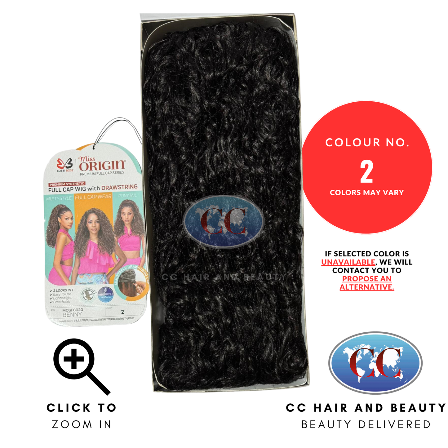 Bobbi Boss Full Cap Wig Miss Origin Medifresh Mogfc020 Benny-Colour 2
