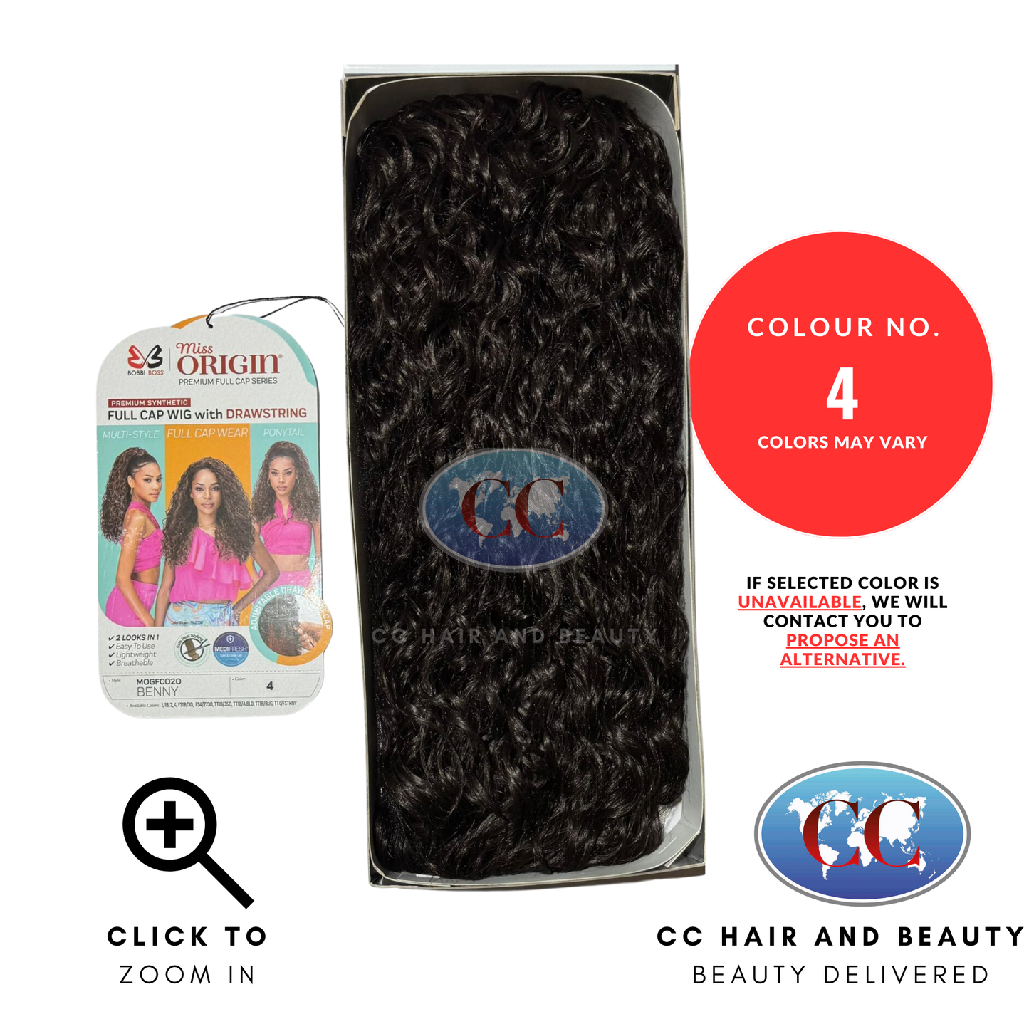 Bobbi Boss Full Cap Wig Miss Origin Medifresh Mogfc020 Benny-Colour 4