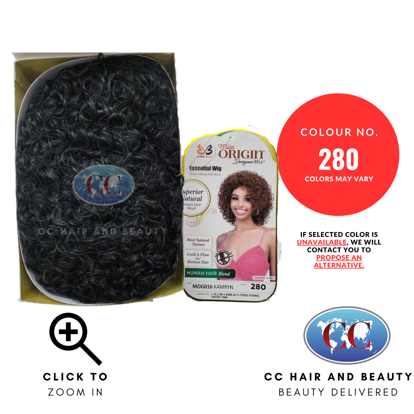 Bobbi Boss Miss Origin Human Hair Blend Wig - MOG016 KAMRYN