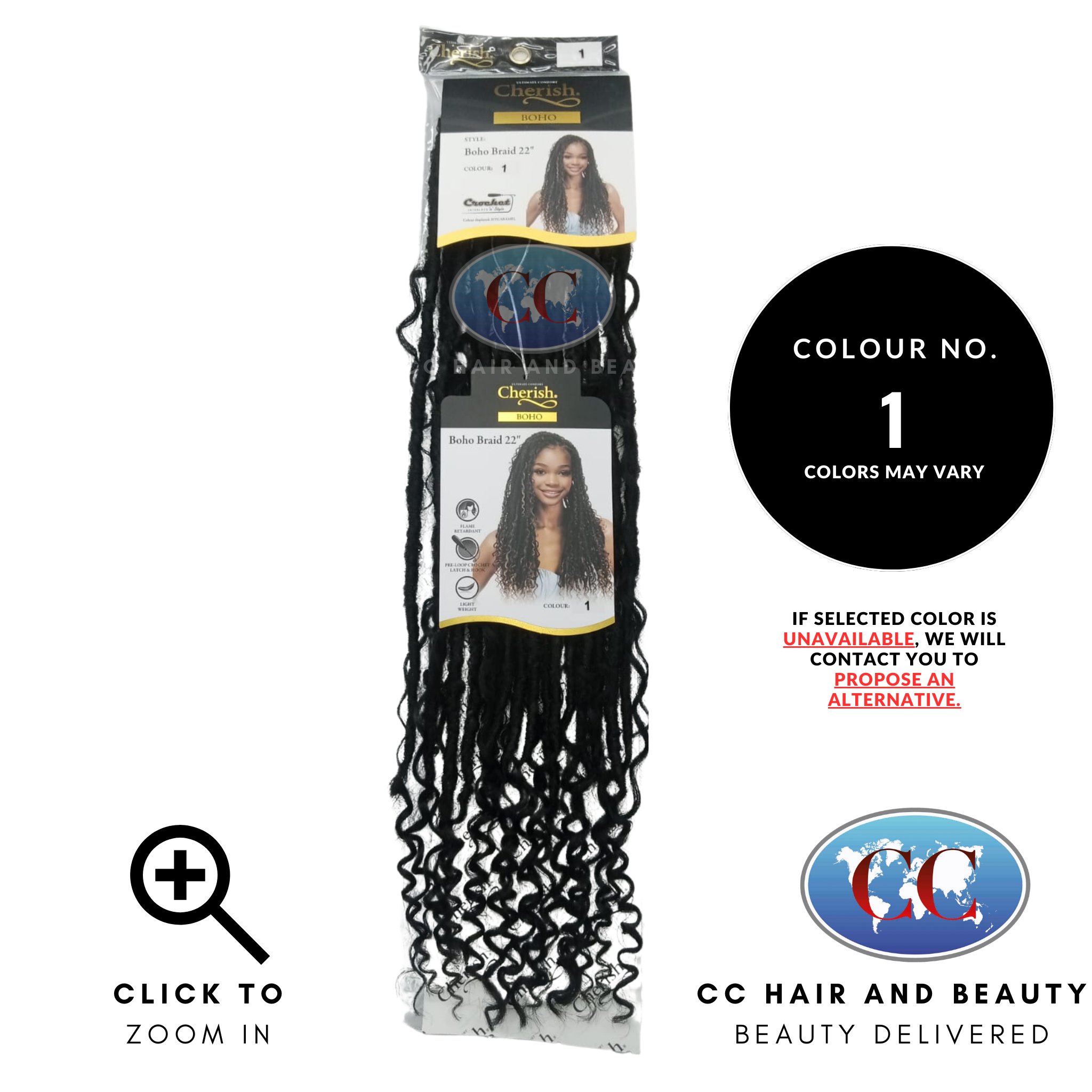 Cherish Synthetic Hair Boho Braids 22"