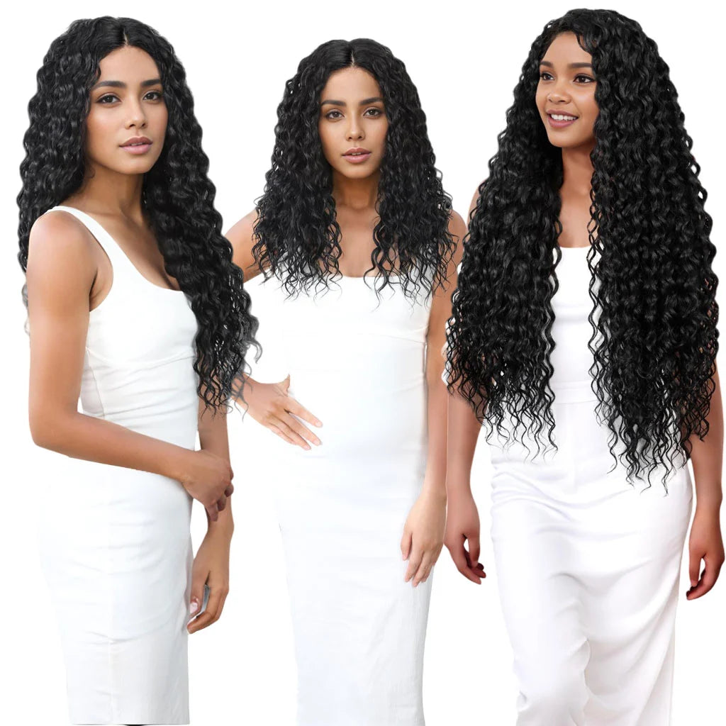 Hairmaker Brazilian Human Hair Premium Blend Natural Wave Weave