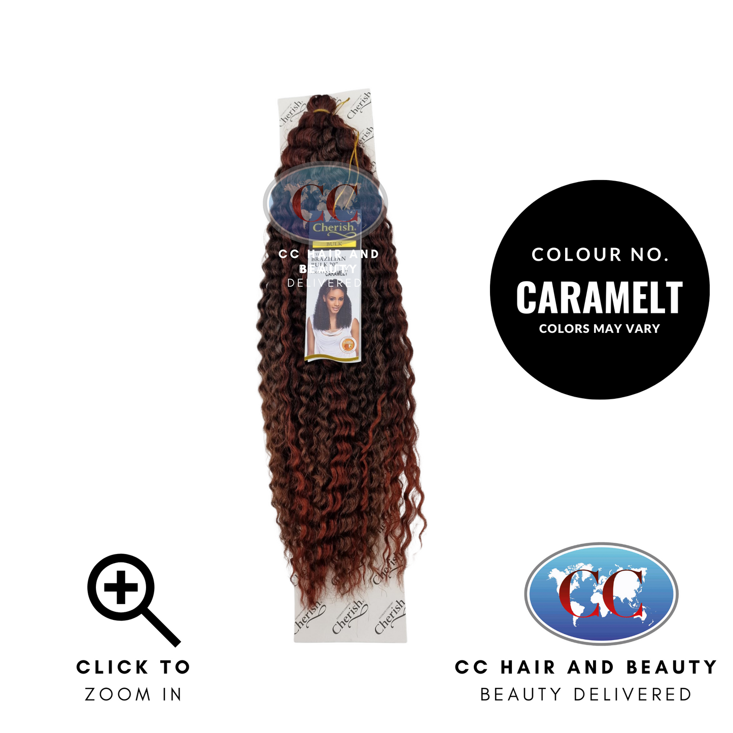 Cherish Brazilian Bulk 20"- colour caramelt