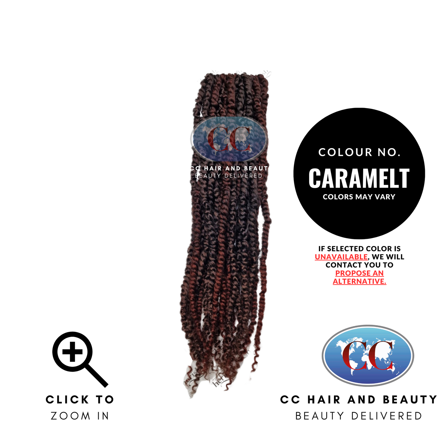 Cherish Synthetic Bulk - Passion Twist 18"-colour CARAMELT