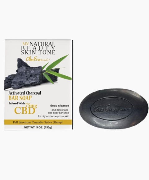 Clear Essence My Natural Beauty Skin Tone Activated Charcoal Bar Soap 150g pack
