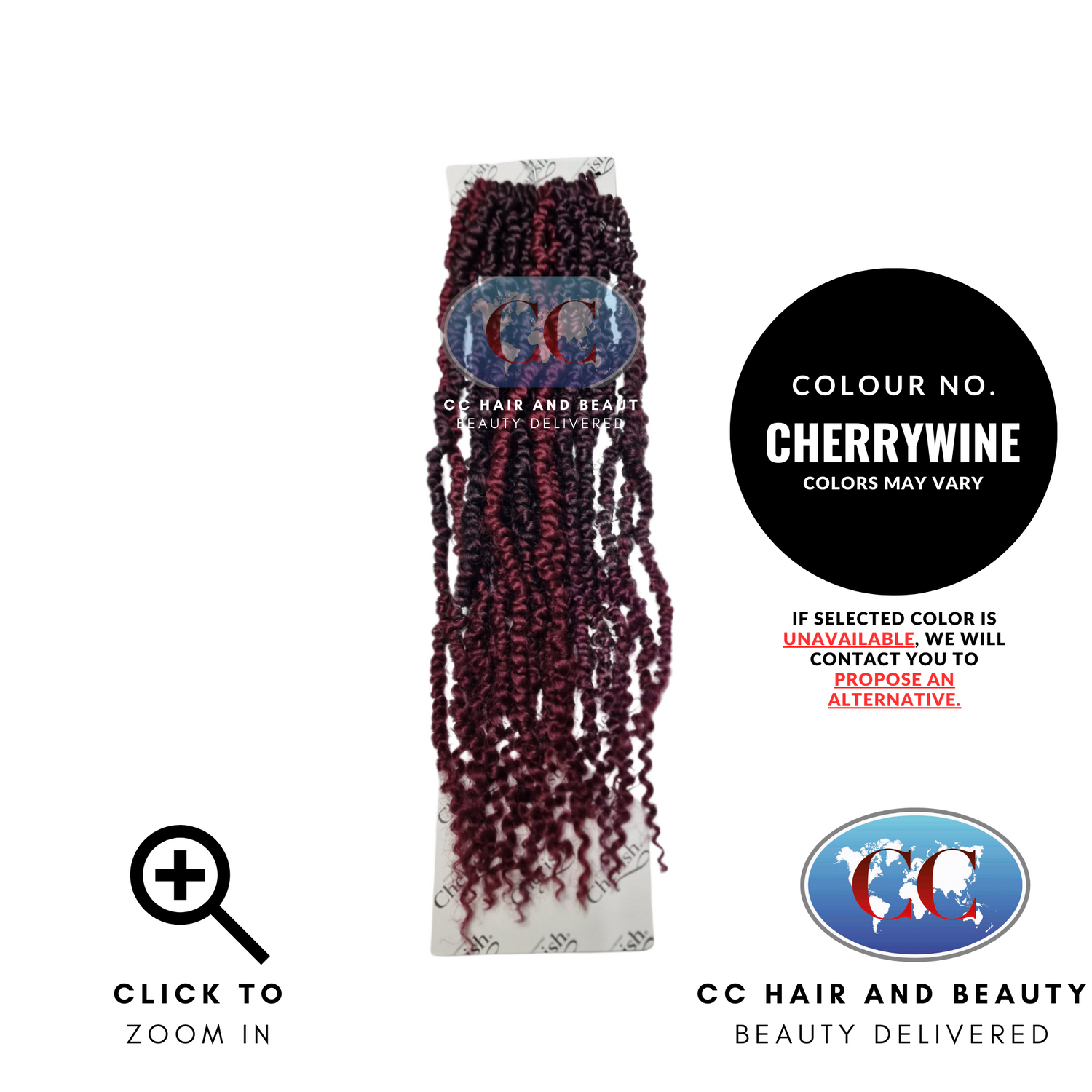 Cherish Synthetic Bulk - Passion Twist 18"-colour CHERRYWINE