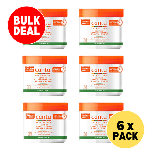 Cantu Shea Butter Leave In Conditioning Repair Cream - 453 oz-6 x PACK