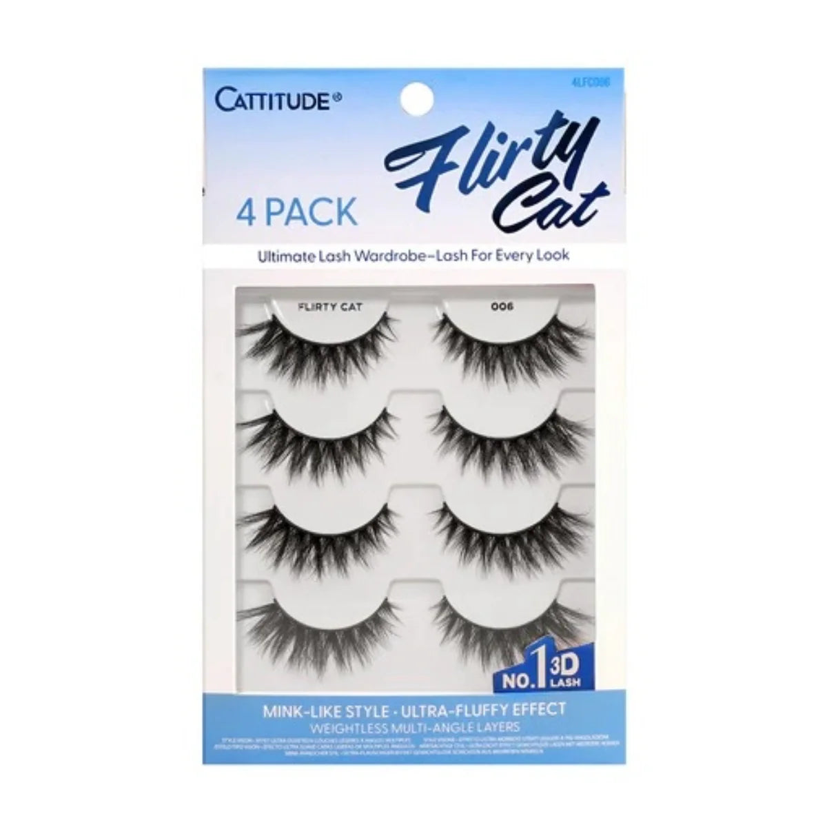 Ebin New York Catitude Lash 4 Pack - Flirty Cat
