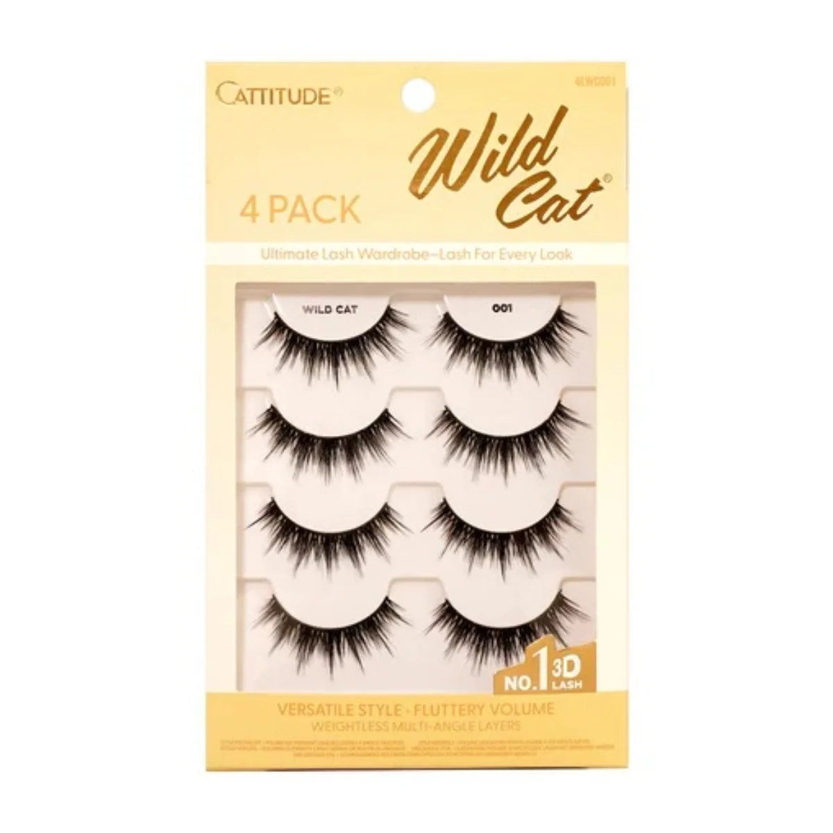 Ebin New York Catitude Lash 4 Pack - Wild Cat
