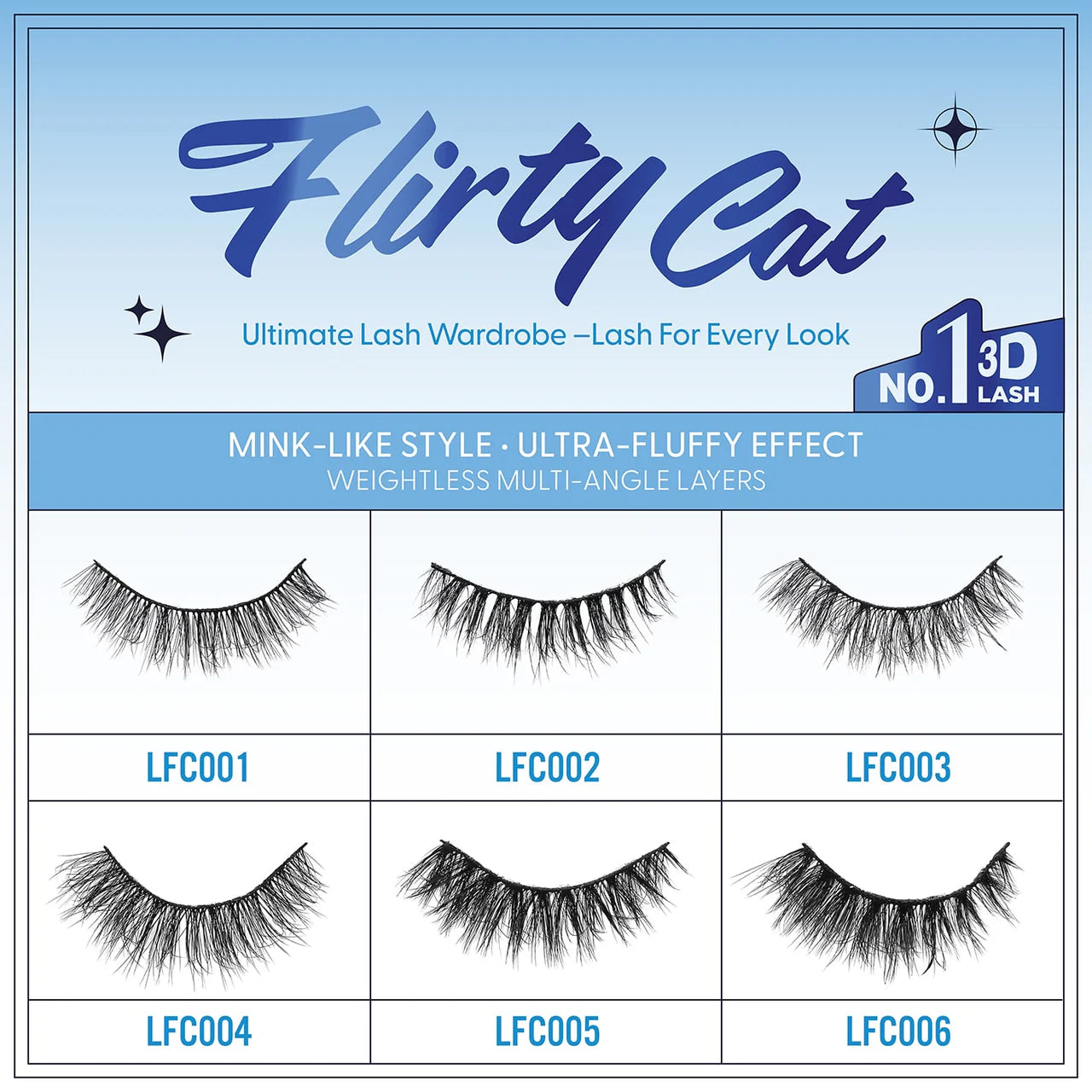 CATTITUDE 3D Lashes - Flirty Cat