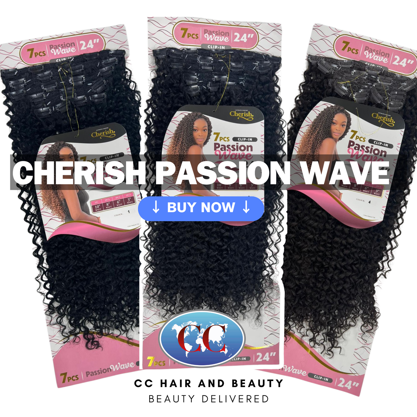 Cherish 7Pcs Clip-In Passion Wave 24"