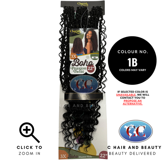 Cherish 3X Boho Passion Twist 22" - 1B