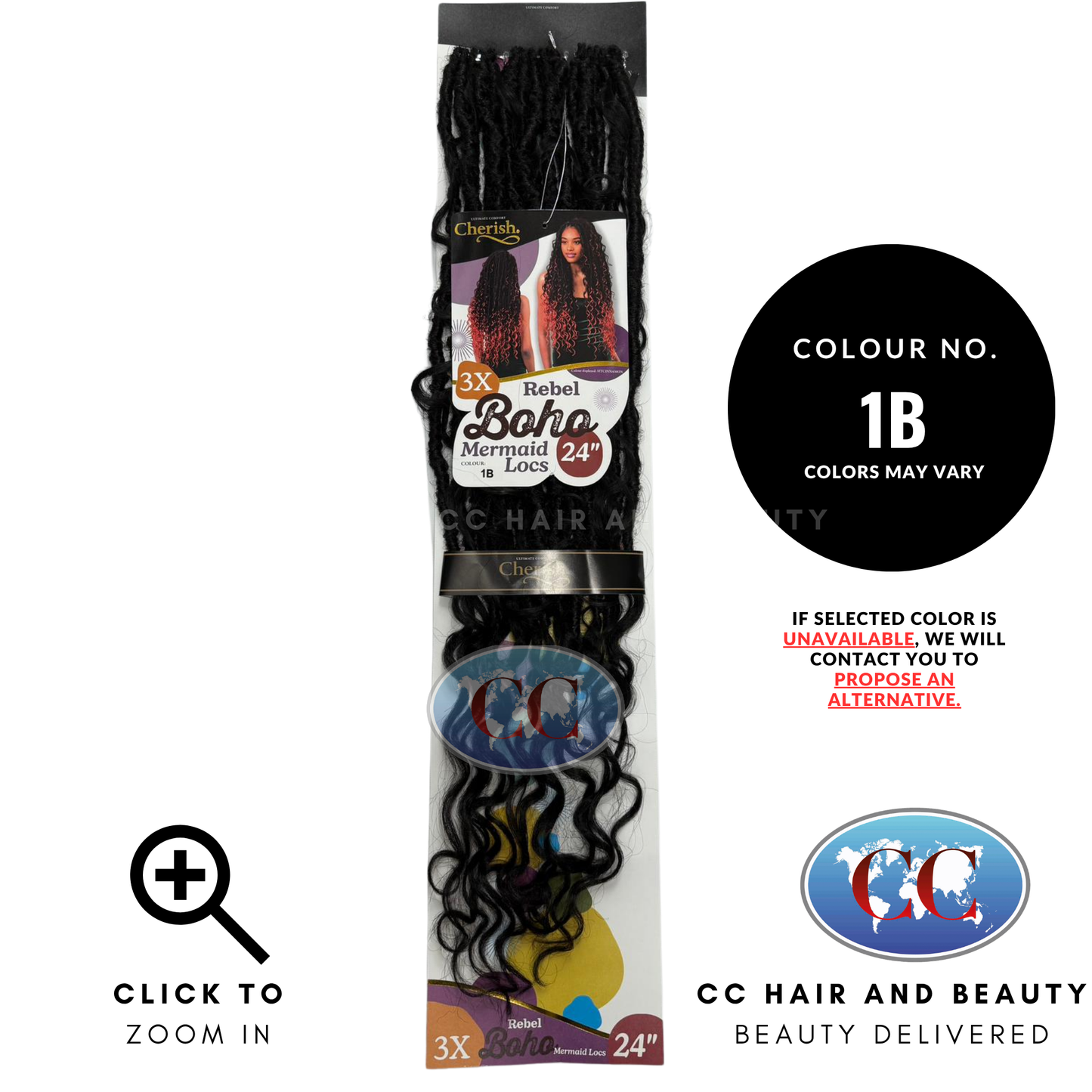Cherish 3X Rebel Boho Mermaid Loc 24" - 1B