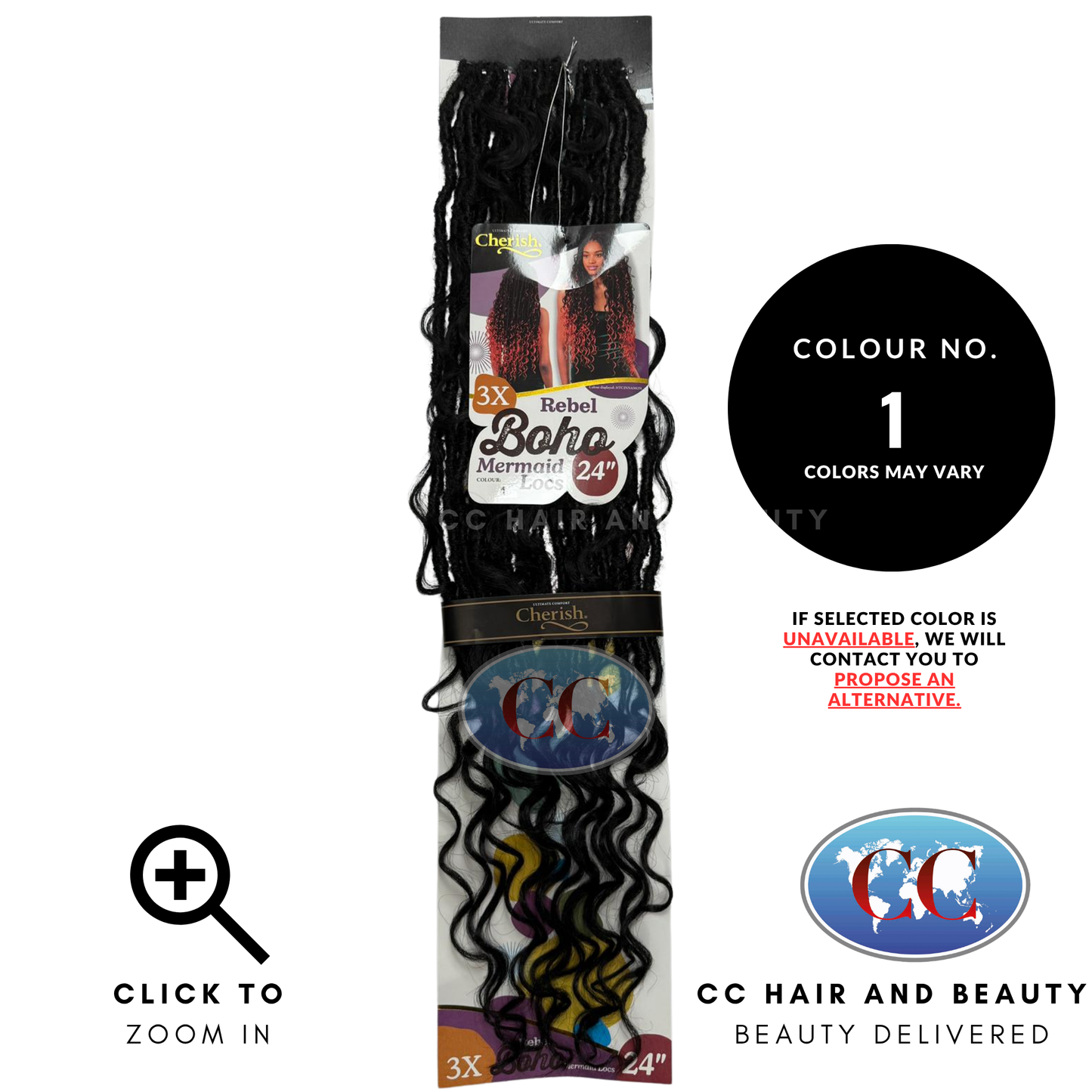 Cherish 3X Rebel Boho Mermaid Loc 24" - 1