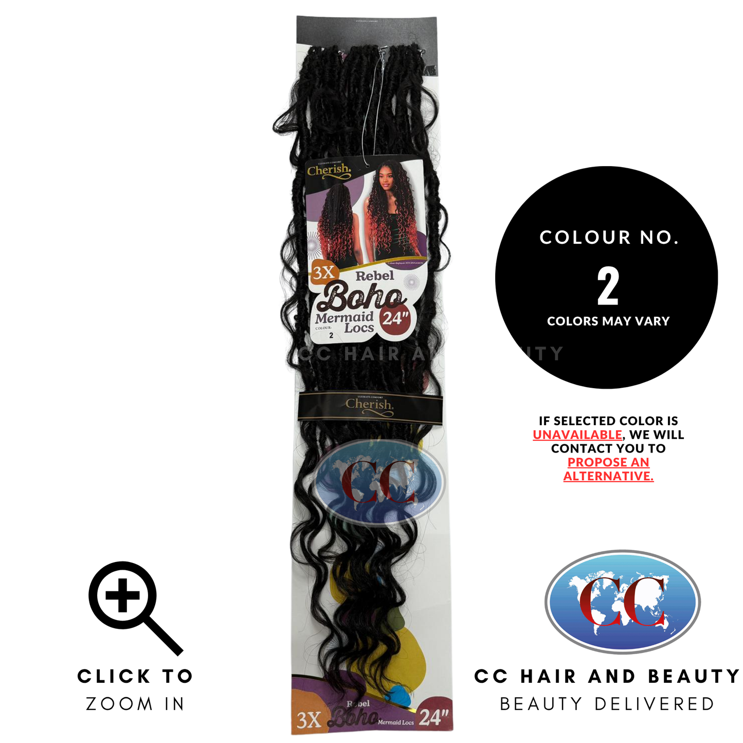 Cherish 3X Rebel Boho Mermaid Loc 24" - 2