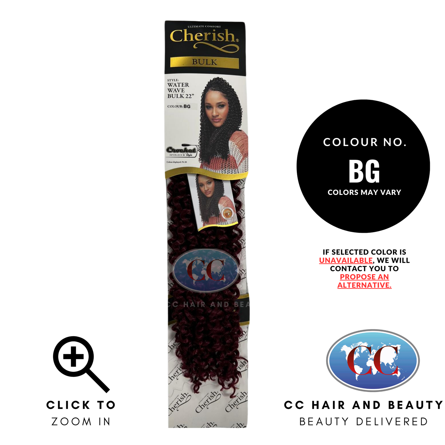 Cherish Bulk Water Wave Bulk 22"-colour BG