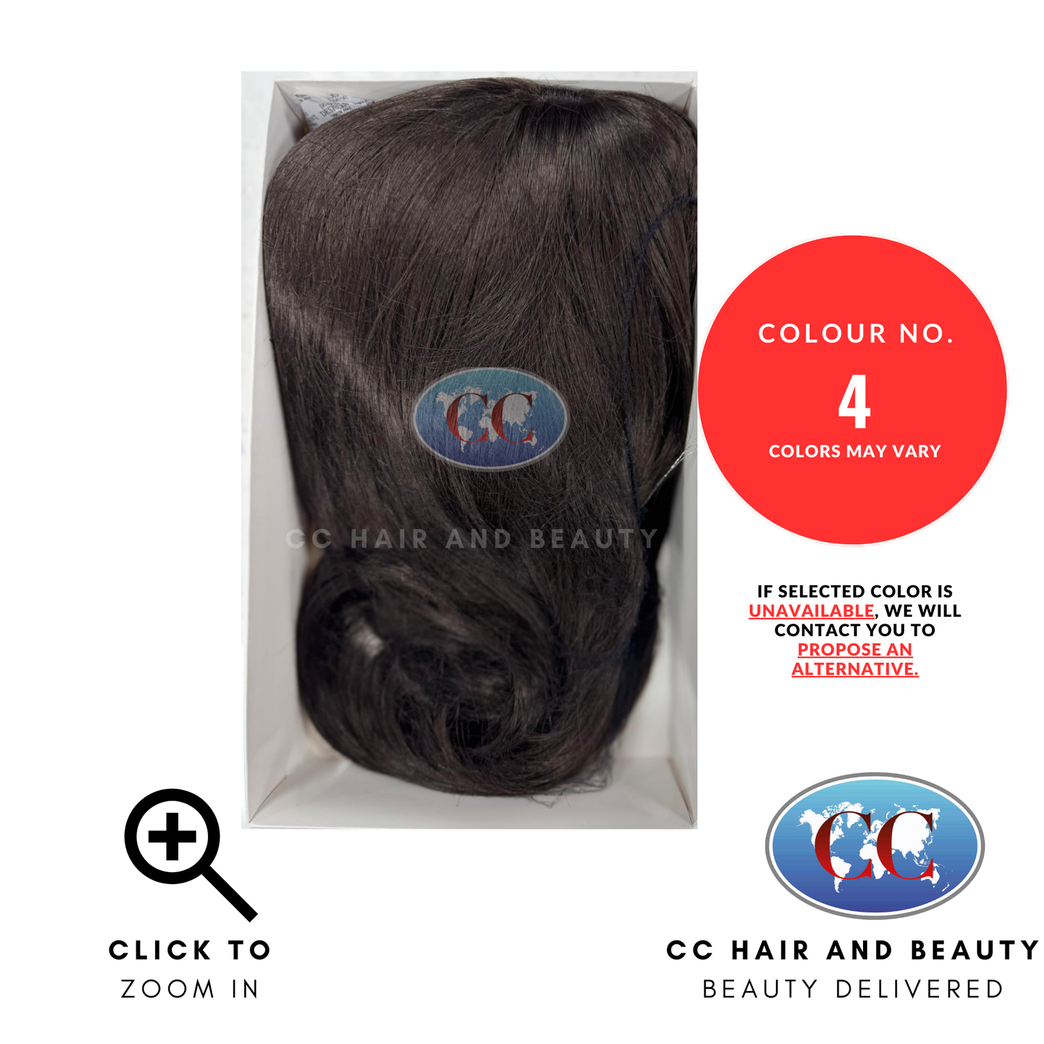 Sleek Synthetic Hair Wig Fashion - Naomi-Colour 4