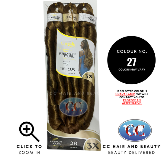 Cherish Spiral French Curl 3X Pre‑Stretched Braid 28''