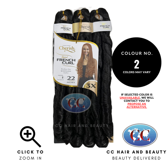 Cherish Spiral French Curl 3x Braid Pre Stretched 22''-colour 2