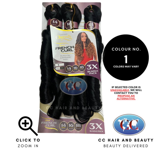 Cherish Spiral French Curl 3x Bundle Pack 14"16"18"- 1