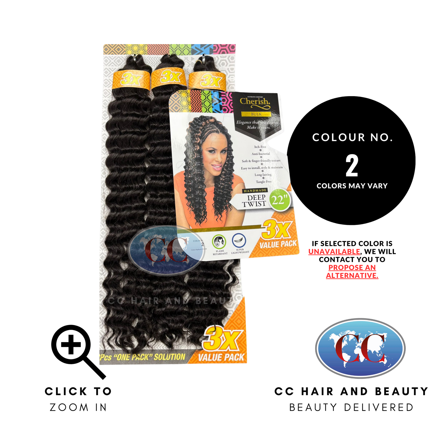 Cherish Synthetic Hair 3X Deep Twist 22"-Colour 2